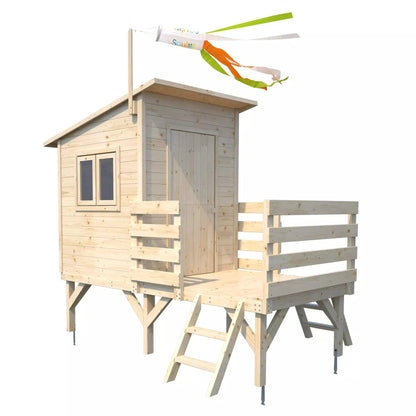 Casa de jogos elevada em madeira Oakland Soulet