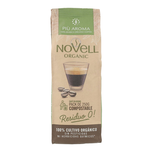 Più Aroma café biológico em grão 250g