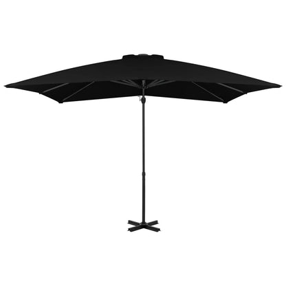 Vidaxl Sombrilla Jardín Voladiza Con Palo De Aluminio Negra 250x250 Cm_1