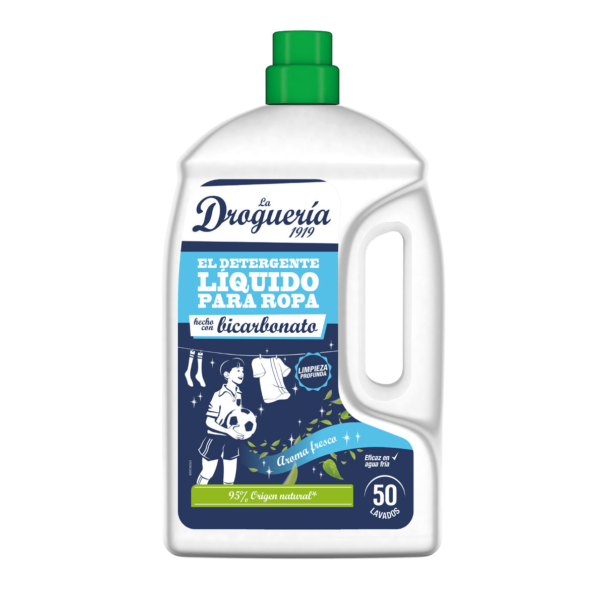 Detergente líquido com bicarbonato de sódio, aroma fresco, frasco LA DROGUERIA 1919, 50 doses