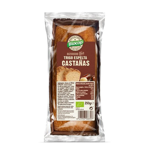 Bolo de Castanha e Espelta Biocop BIO 250 gr