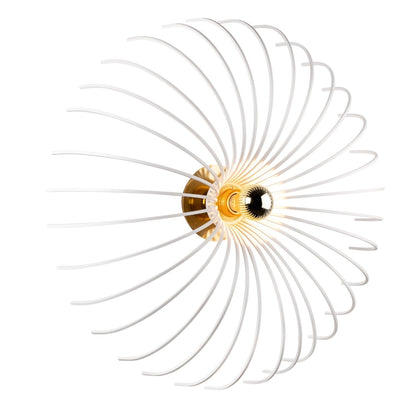 Aplique De Pared, Metal , Blanco, 16x16x56, Casquillo E 27 Max 40 W_0