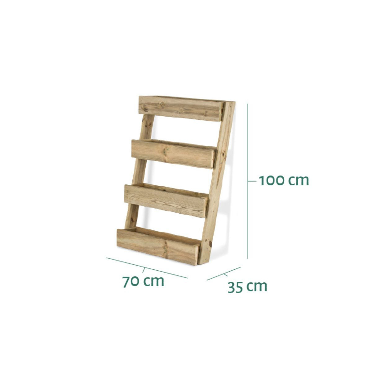 Pavimento vertical para jardim Stand Line Floor 4 Tabuleiros Hortalia