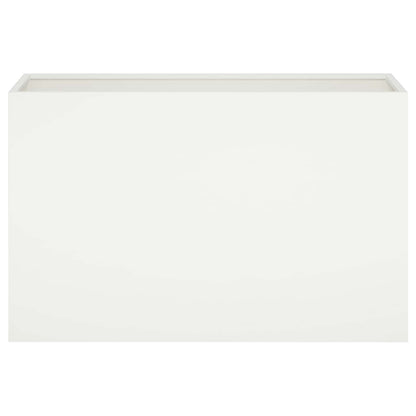 Macetero De Jardín Blanco 80 X 30 X 40 Cm_2