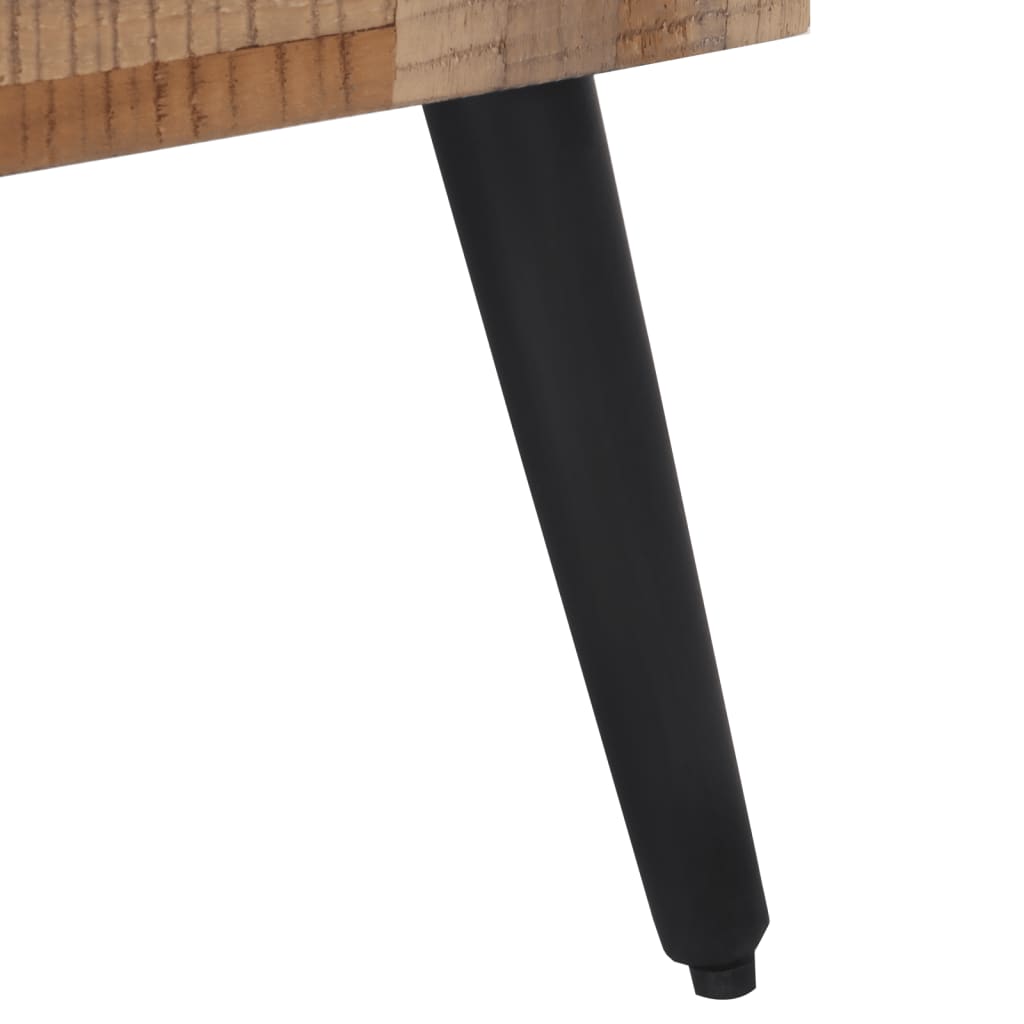 Mesa Auxiliar Teca Reciclada Maciza 40x40x45 Cm_4