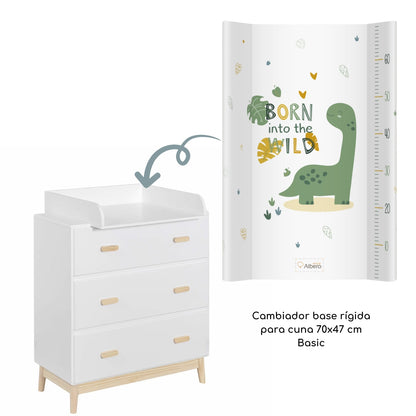 Cambiador Base Rígida Para Cuna 70x47 Zoo Friends_3