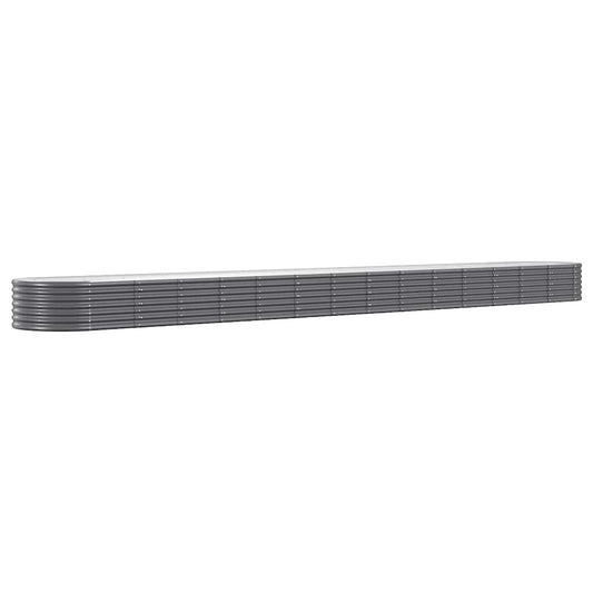 Jardinera Arriate Acero Galvanizado Antracita 620x80x36 Cm_0