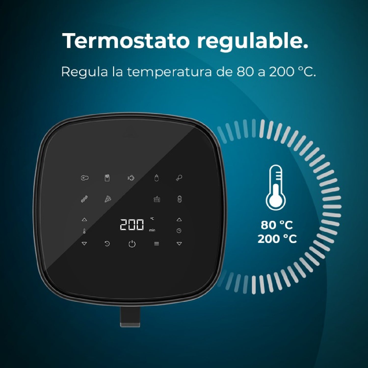 Freidora De Aire Sin Aceite De 5'5l Cecofry Fantastik Window 5500 Ventana 1500w, Tecnología Perfectcook, 9 Modos De Cocinado, Táctil, Regulable 80-2_2