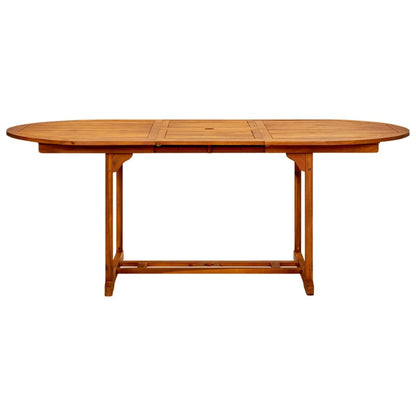 Vidaxl Juego De Comedor De Jardín 7 Pzas Madera Maciza De Acacia_5