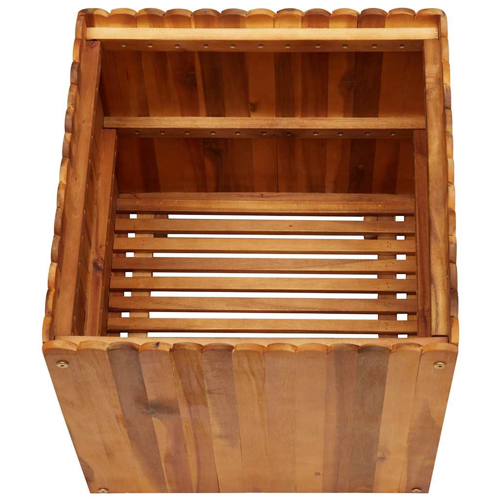 Arriate De Madera Maciza De Acacia 50x50x50 Cm_2