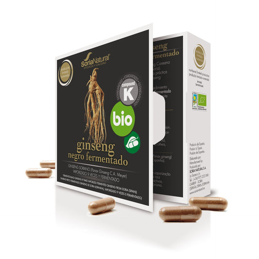 Ginseng Preto Biológico Soria Natural 24 Cápsulas