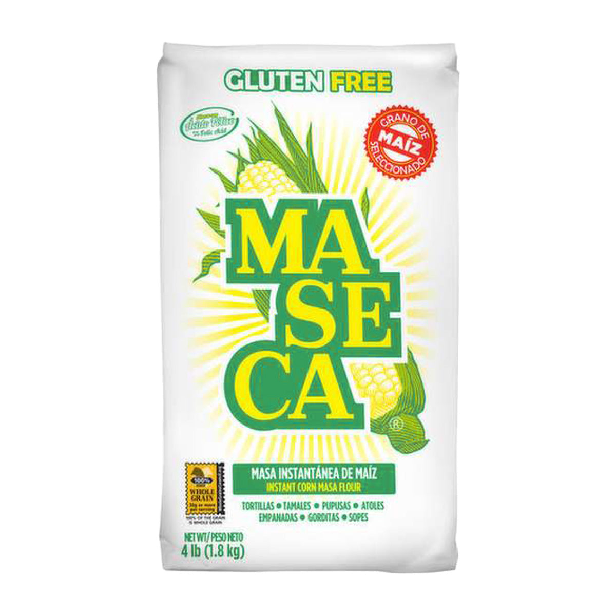 Farinha de milho branco Maseca 1,8 kg