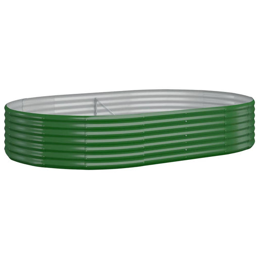 Jardinera Arriate Acero Galvanizado Verde 214x140x36 Cm_0