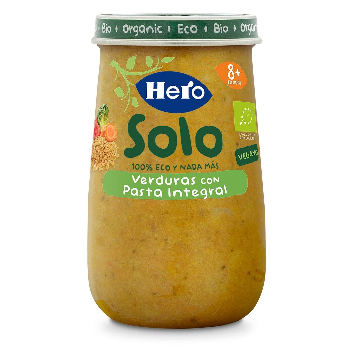 ECO Hero Baby Massa Integral com Vegetais em Pote 190g