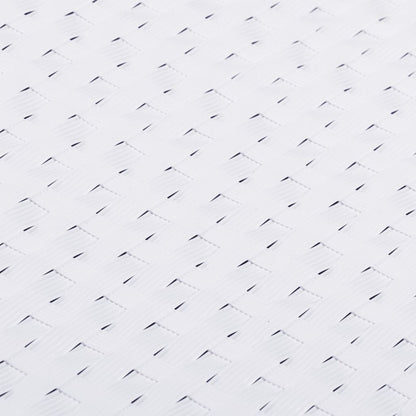Toldo Para Balcón Ratán Sintético Blanco 1000x80 Cm / Vetonek_4