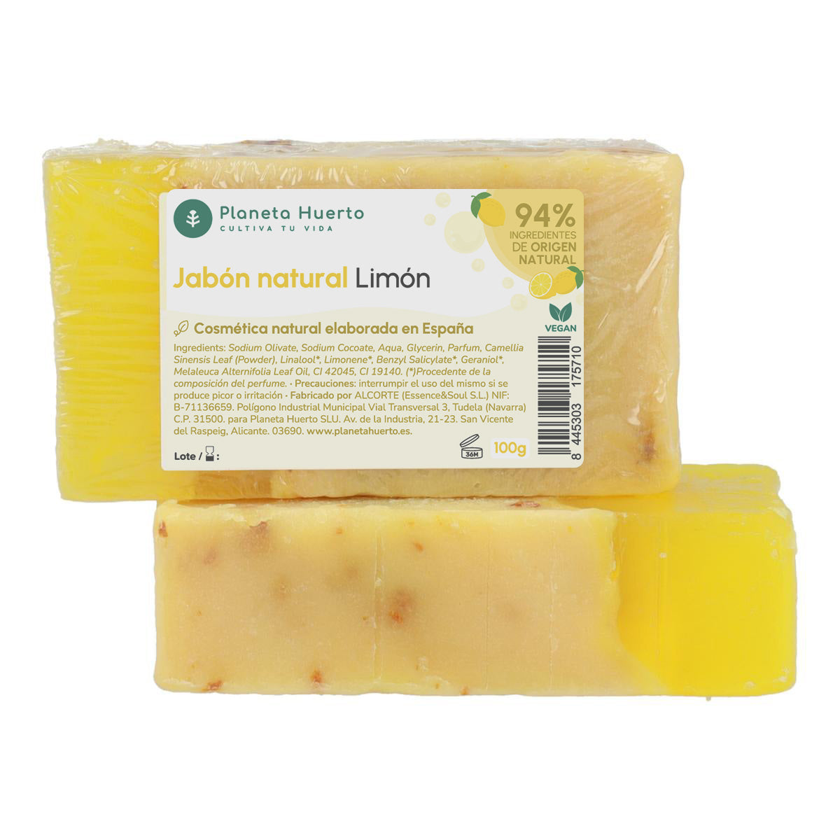 Sabonete natural à base de azeite e limão 100 g