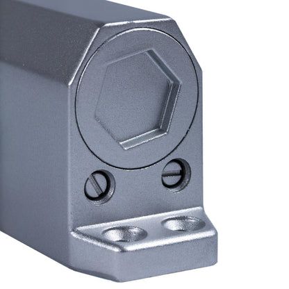 Cierra Puertas Con Retenedor Fuerza 2. Color Plata (puertas 70/90 Cm.)