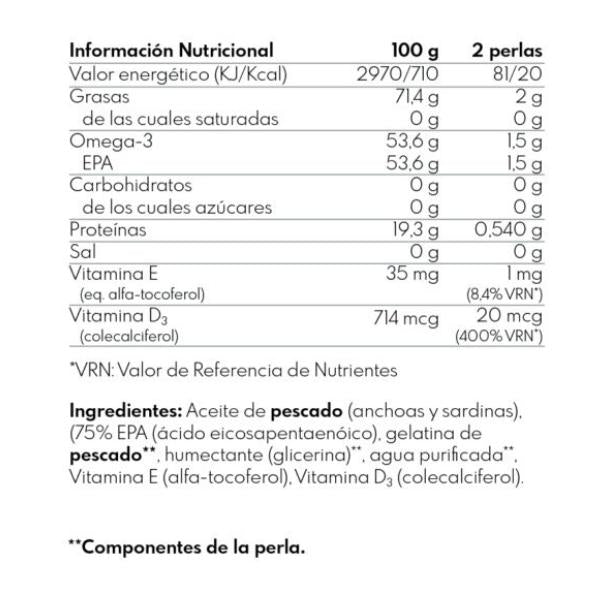 EPA puro Ómega 120 pérolas puras
