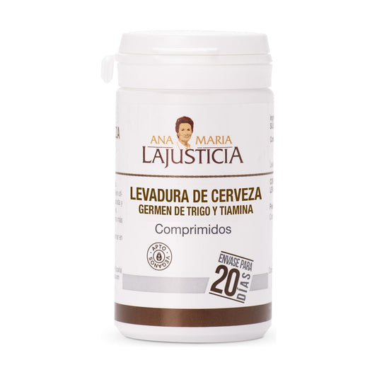 Levedura de cerveja, gérmen de trigo e tiamina (B1) Ana Maria Lajusticia 80 Comp