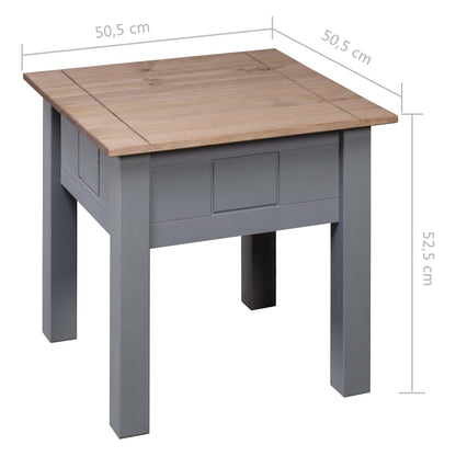 Mesita De Noche Madera Pino Estilo Panamá Gris 50,5x50,5x52,5cm_4