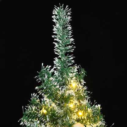 Vidaxl Árbol De Navidad Artificial Con 300 Led Bolas Y Nieve 210 Cm_1