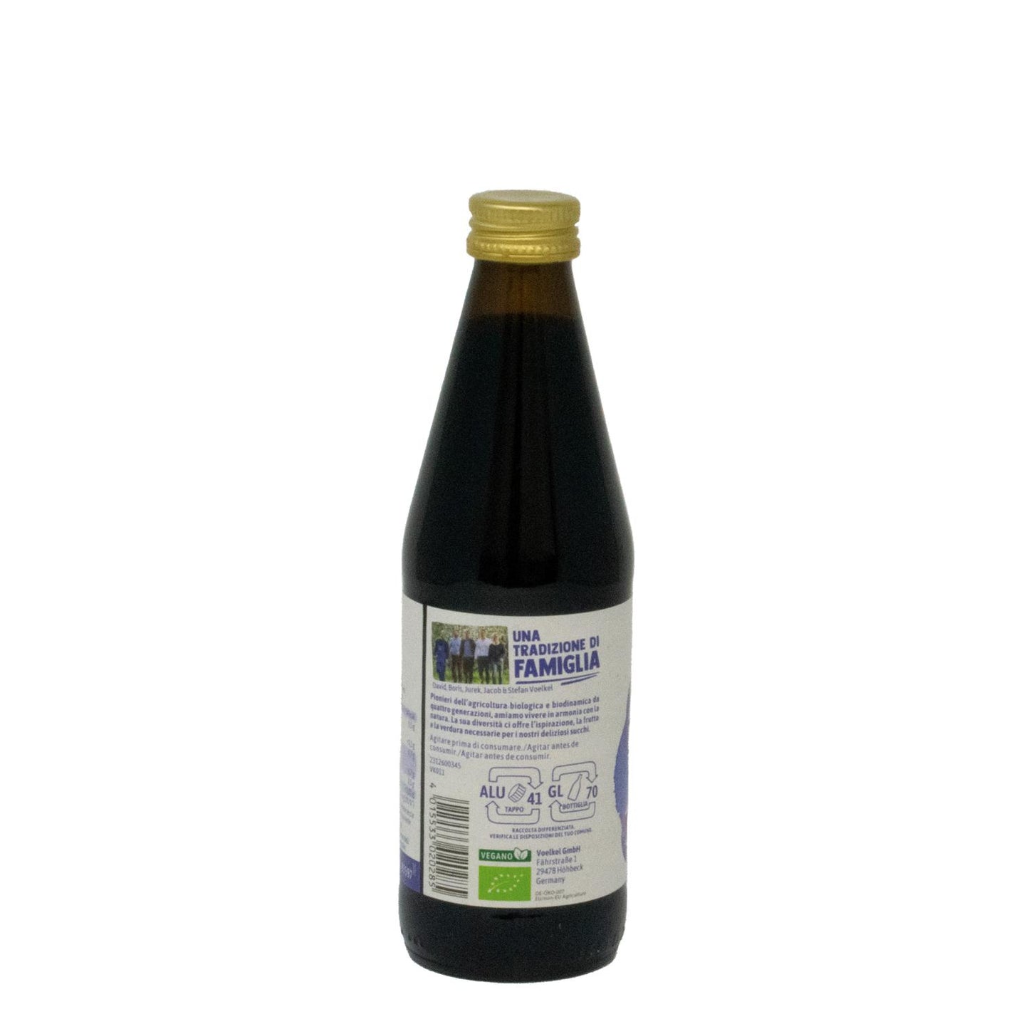 Sumo de mirtilo orgânico puro Voelkel 330ml