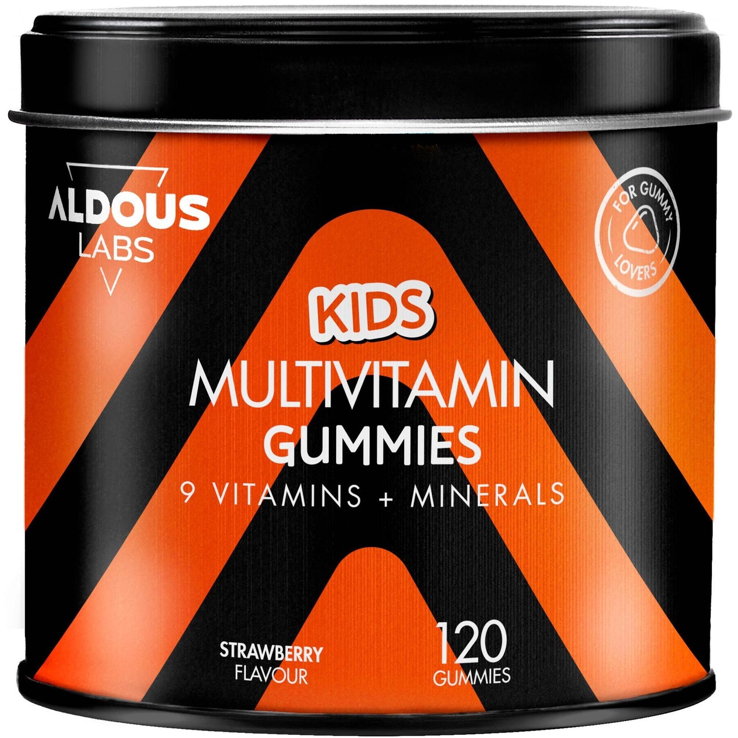 Aldous Bio Gomas multivitamínicas com sabor a morango para crianças, 120 gomas