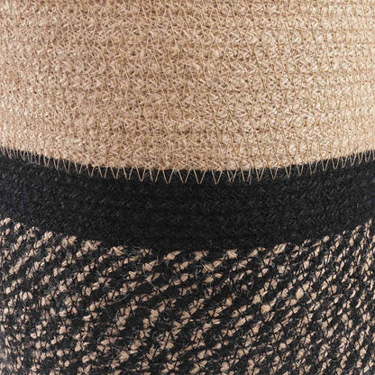 Set De Macetas De Planta 2 Uds. Natural Y Negro Ø 28 X 28 Cm_5