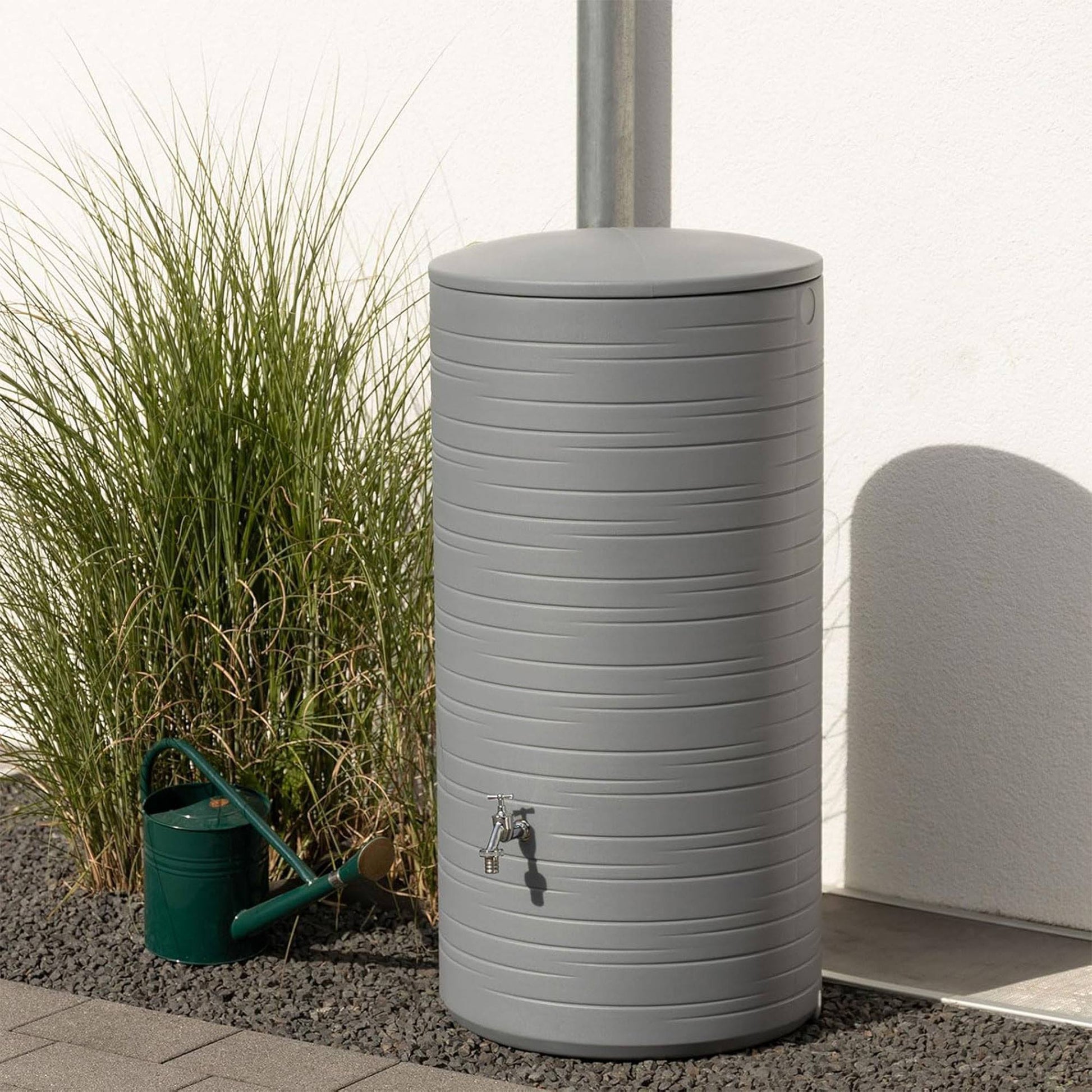 Bidón De Agua De Lluvia Novara 280l Color Gris_1