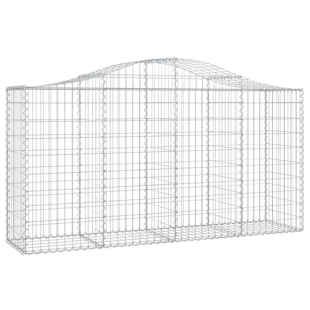 Cestas De Gaviones 18 Uds Forma De Arco Hierro 200x50x100/120cm_2