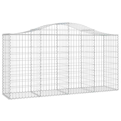 Cestas De Gaviones 18 Uds Forma De Arco Hierro 200x50x100/120cm_2
