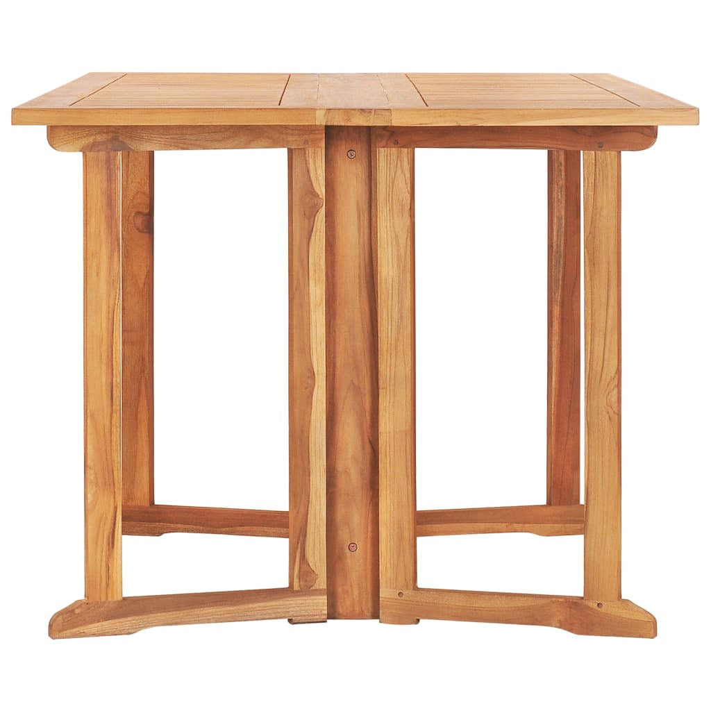 Vidaxl Set De Comedor De Jardín Plegable 7 Pzas Madera Maciza De Teca_3
