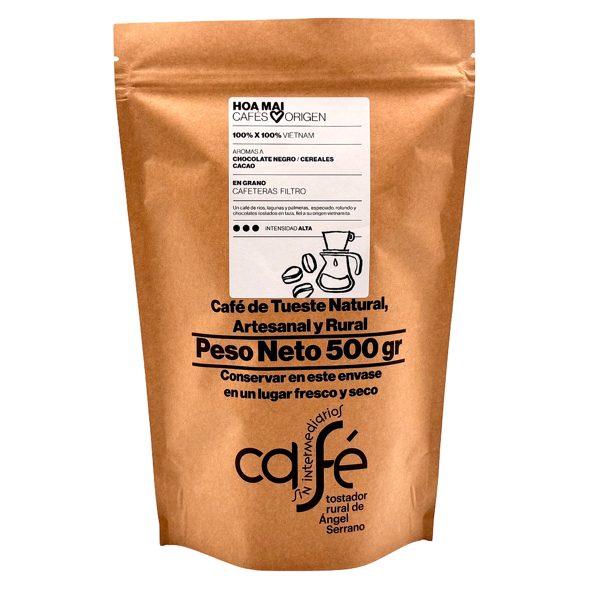 Cafe Sin Intermediarios Café Vietnam Hoa Mai En Grano Para Filtro 500 G_0