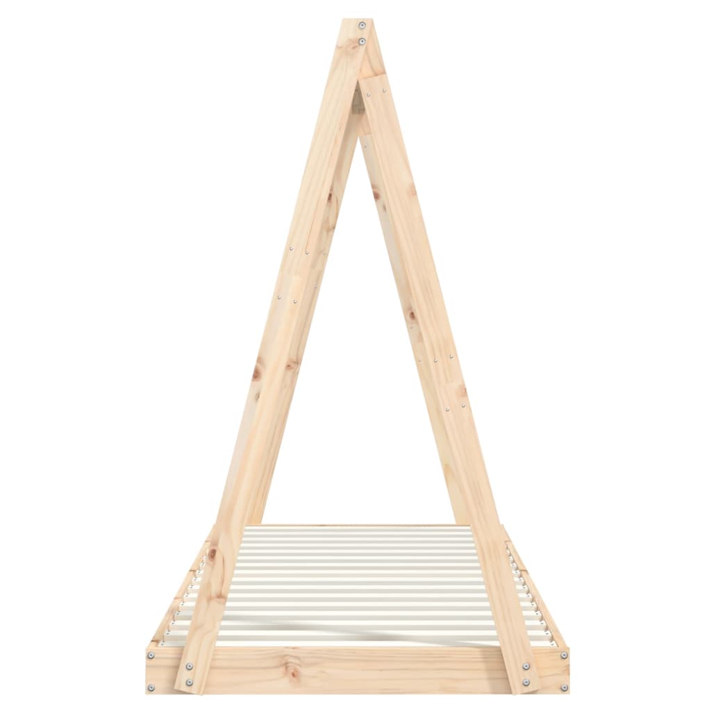 Estructura De Cama Para Niños Madera Maciza De Pino 80x200 Cm / Vetonek_2
