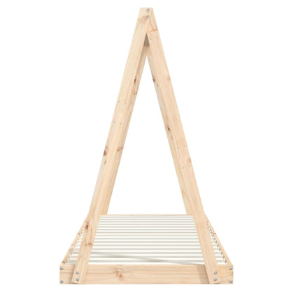 Estructura De Cama Para Niños Madera Maciza De Pino 80x200 Cm / Vetonek_2