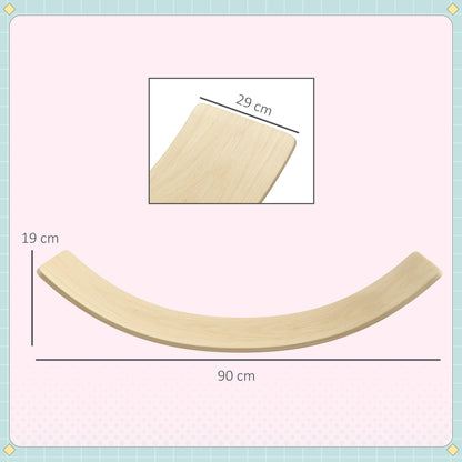 Aiyaplay Tabla De Equilibrio Para Niños Carga 50 Kg 90x29x19 Cm Natural_2