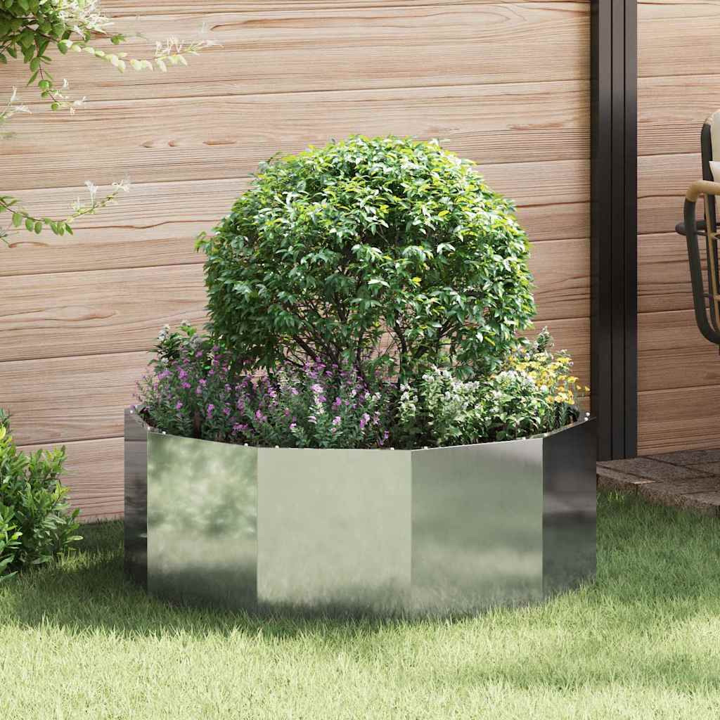 Jardinera Plateado 90 X 90 X 35 Cm Acero Galvanizado_1
