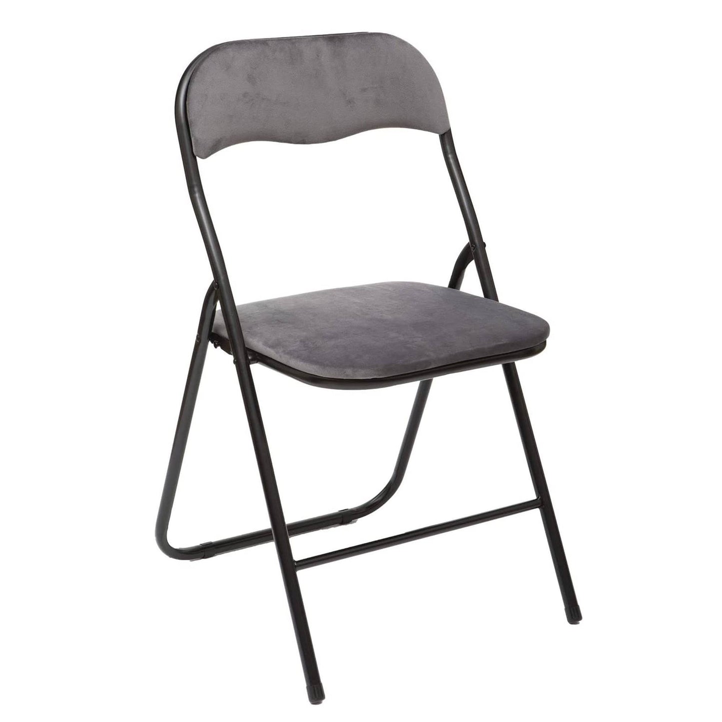 Set De 4 Sillas De Terciopelo Gris (44x52x73cm) - Sofisticación Y Comodidad Asegurada_2