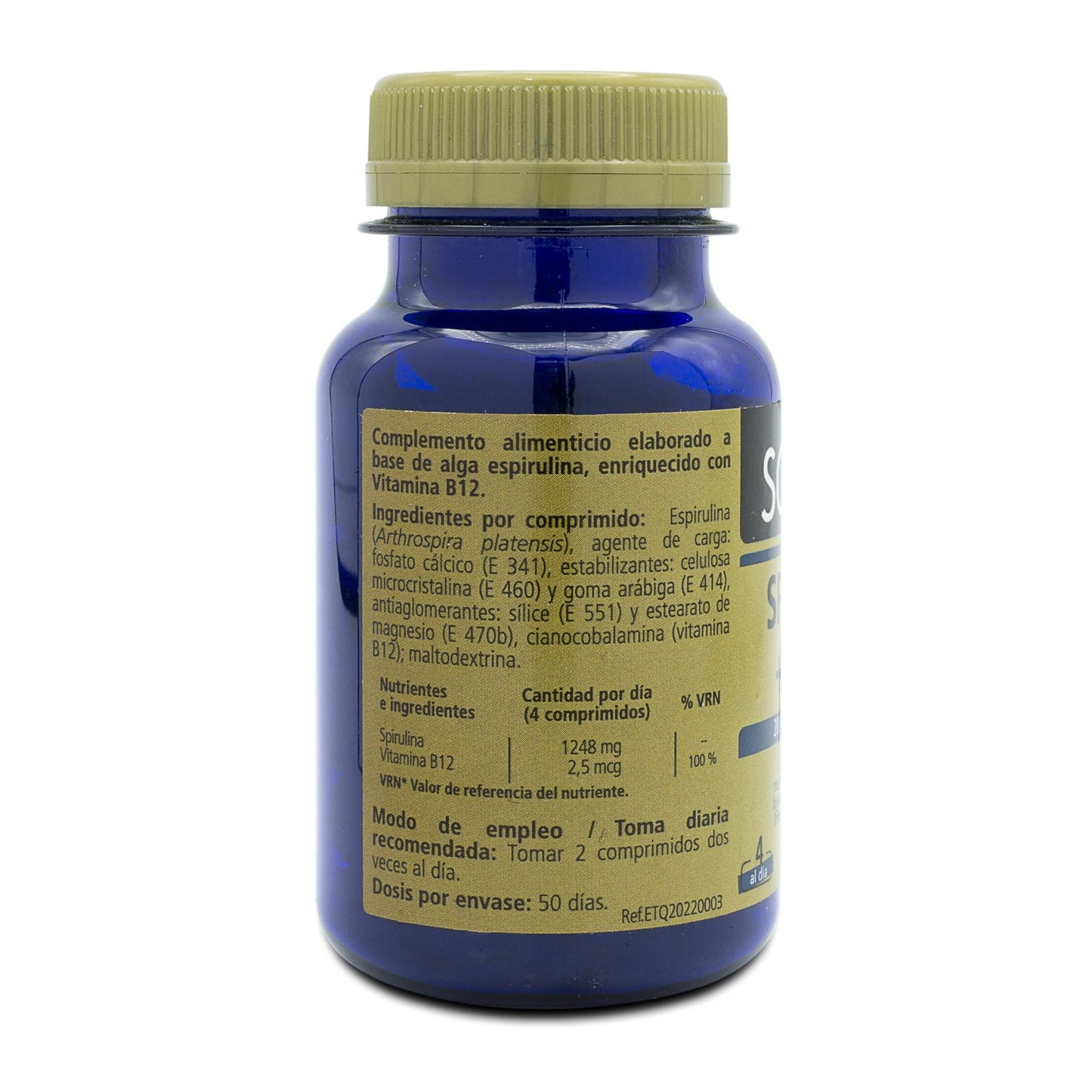 Espirulina + vitamina B12 SANON 200 comprimidos de 400 mg