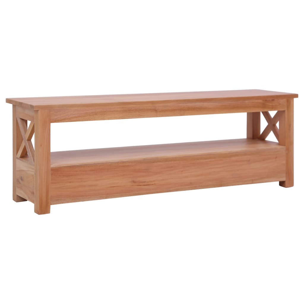 Mesa De Centro De Madera Maciza De Caoba 100x55x46 Cm_1