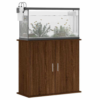 Vidaxl Soporte Para Acuario Madera Ingeniería Marrón Roble 81x36x73 Cm_3