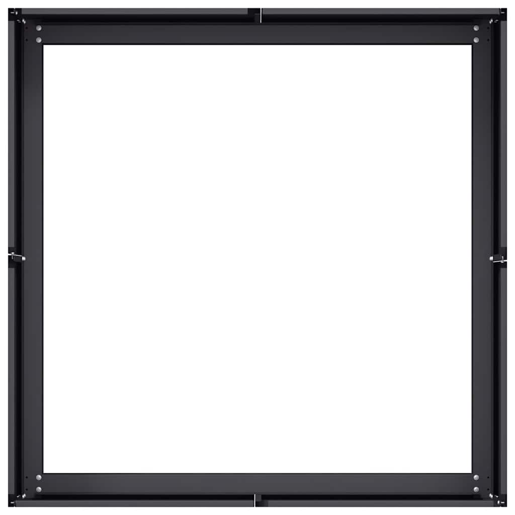 Jardinera Acero Negro 80x80x30 Cm_4