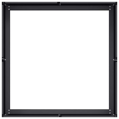 Jardinera Acero Negro 80x80x30 Cm_4