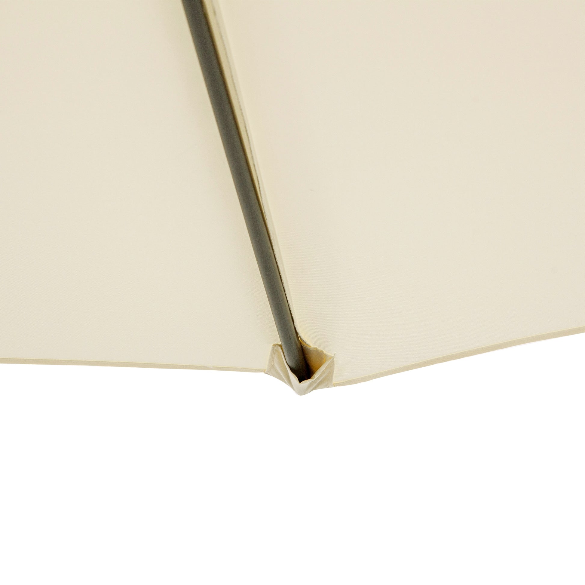 Outsunny Sombrilla De Jardín Ø300x250cm Inclinable Manivela Base Cruzada Beige_4