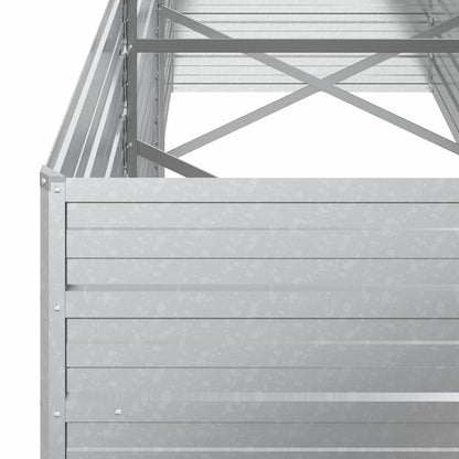 Arriate De Acero Galvanizado Plateado 240x80x77 Cm_5