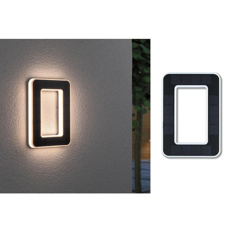 Luz Solar De Fachada Led Casa Número 0 3000k Ip44 Bateria Reemplazable / Negro_0