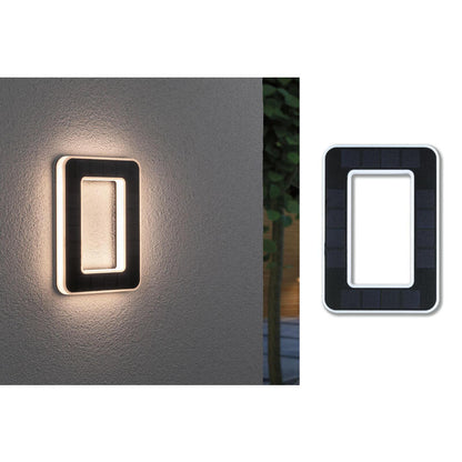 Luz Solar De Fachada Led Casa Número 0 3000k Ip44 Bateria Reemplazable / Negro_0