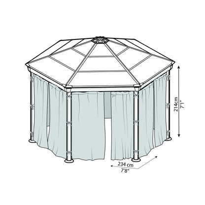 Conjunto de redes mosquiteiras para o miradouro Roma/Mónaco 