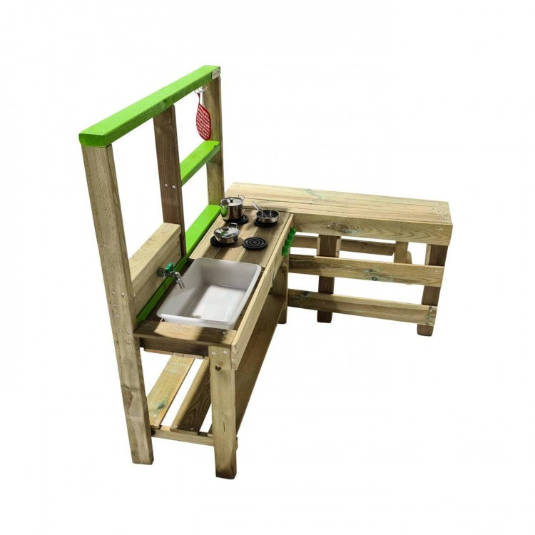 Cocinita Infantil De Madera Para Exterior Masgames Spicy Delicious._4