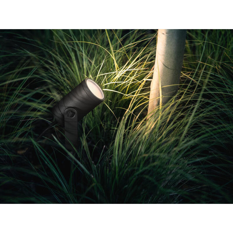 Foco - Philips Hue Lily, 3 Focos, Inteligentes, Exterior, Led, Luz Blanca Y Color, Domótica_1